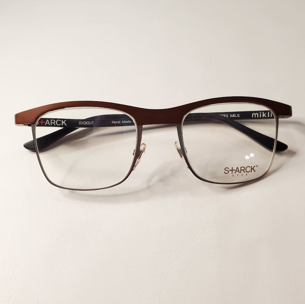 Starck Eyes Eyeglasses Metal Brown Black 49-20-140